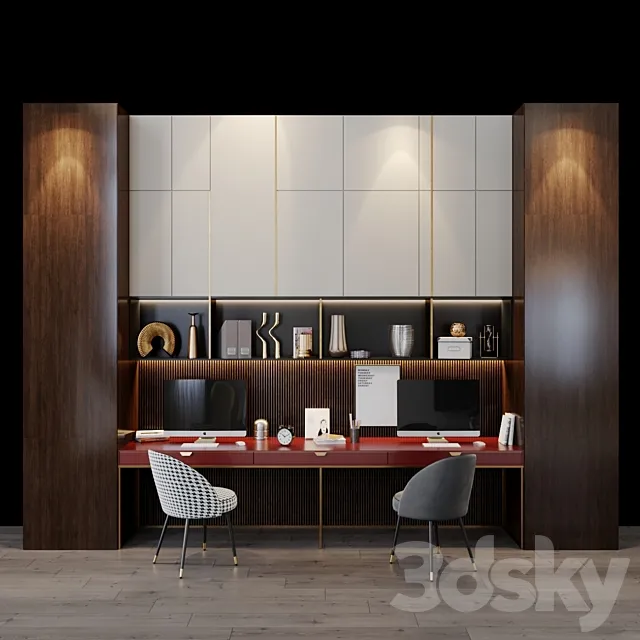 Workplace 34 3D Model