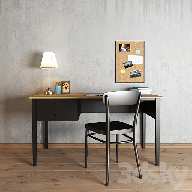 Workplace 3D Model Workplace 3D Model