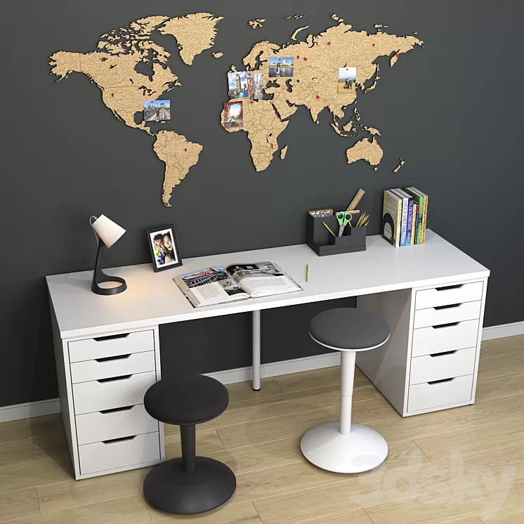 Workplace 3D Model Workplace 3D Model