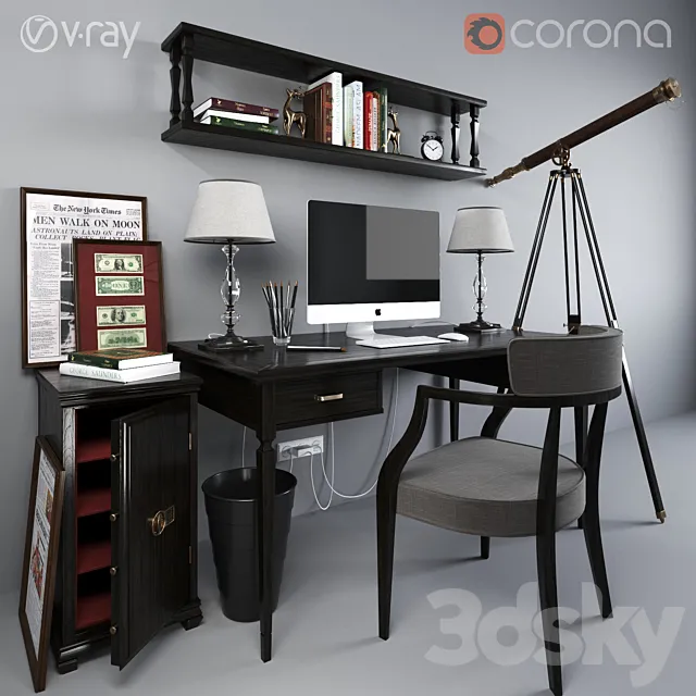 Workplace 4 3D Model