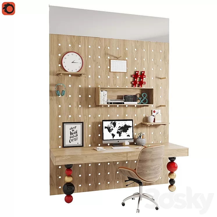 Workplace 5 3D Model Workplace 5 3D Model