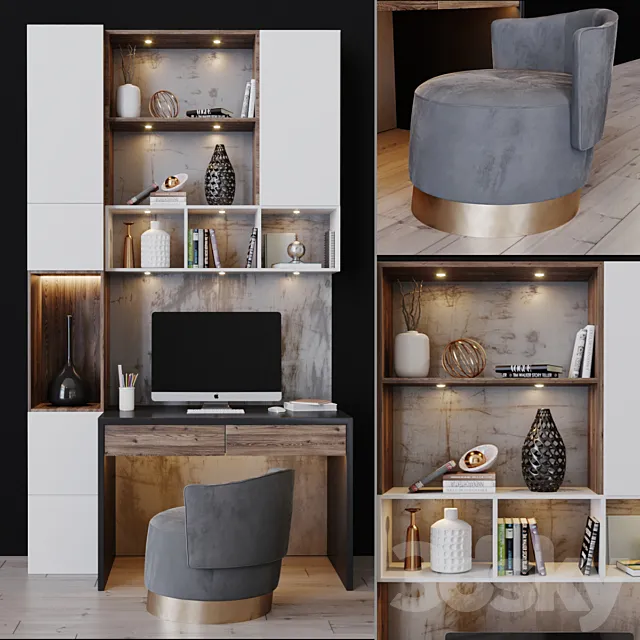 Workplace 9 3D Model Workplace 9 3D Model