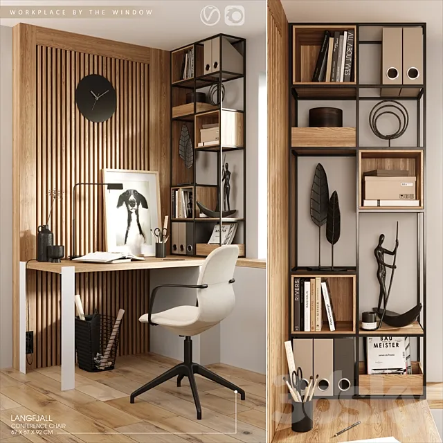 Workplace by the window 3DModel