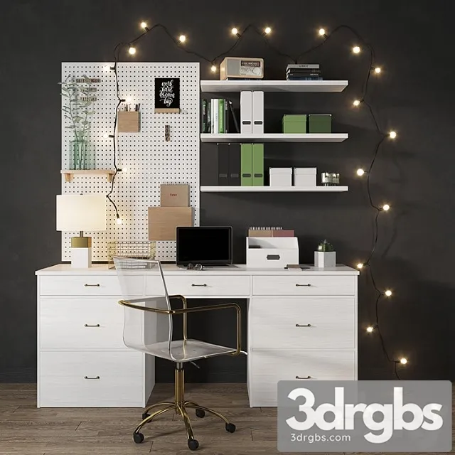 Workplace №2 2 3D Model Download