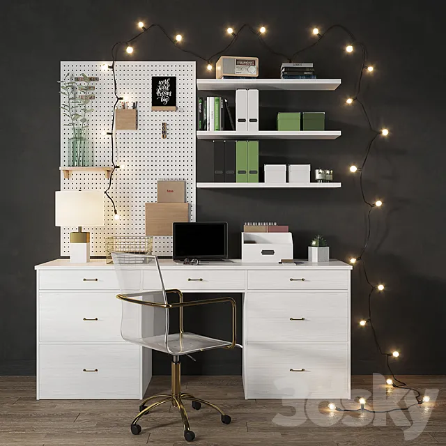 Workplace №2 3D Model