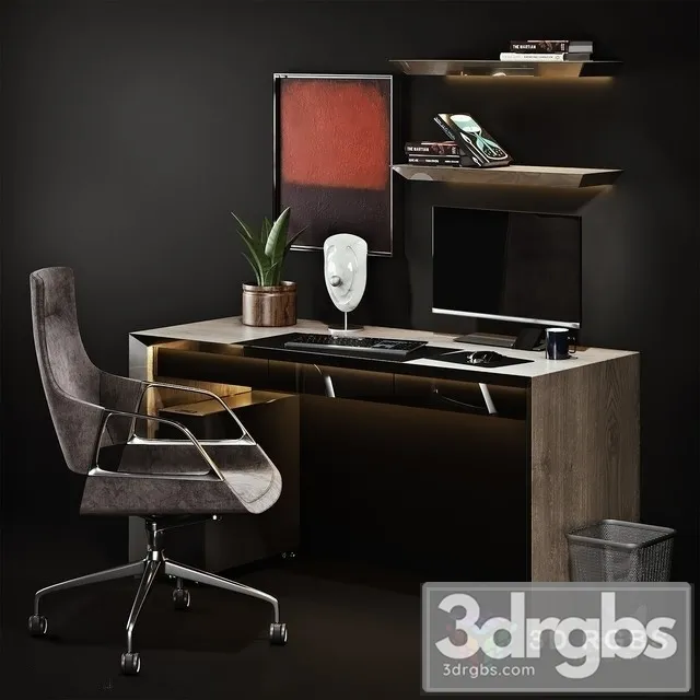Workplace Graph Chair 3D Model Download