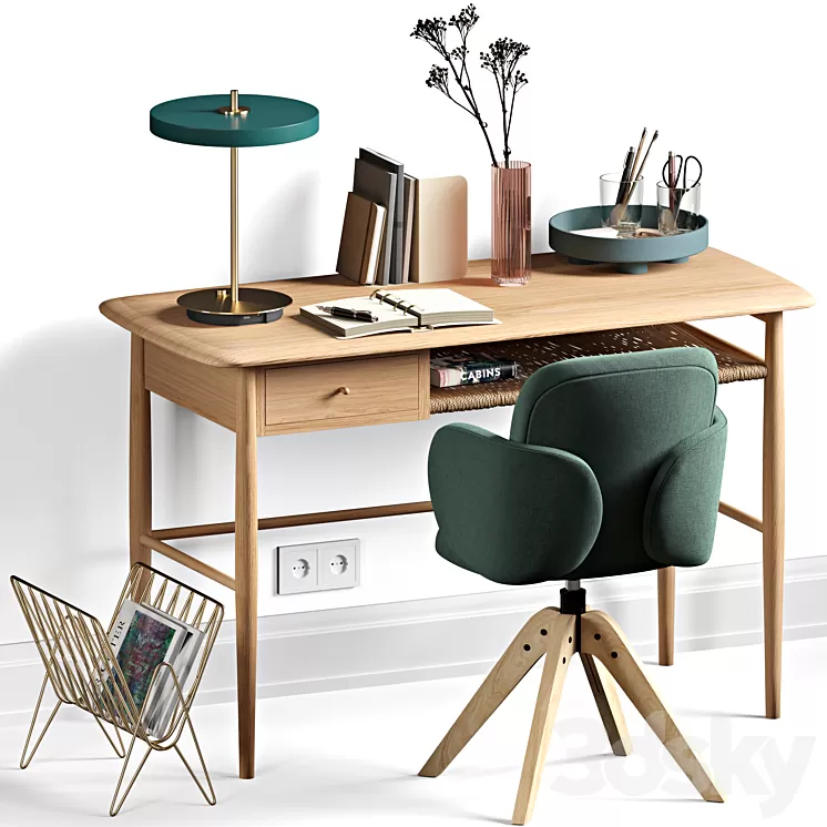 Workplace la redoute interieurs 02 3D Model Workplace la redoute interieurs 02 3D Model