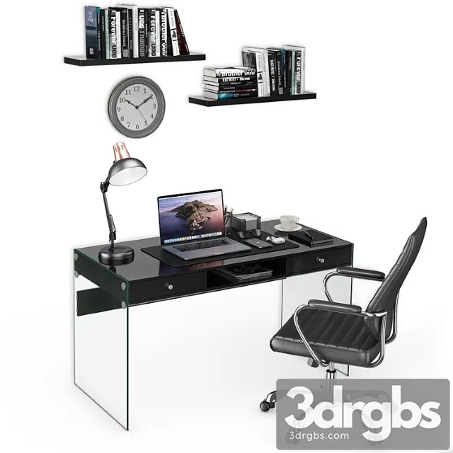 Workplace MacBook 2 3D Model Download