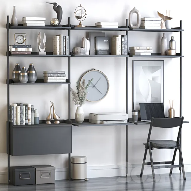 Workplace Pier System 3D Model