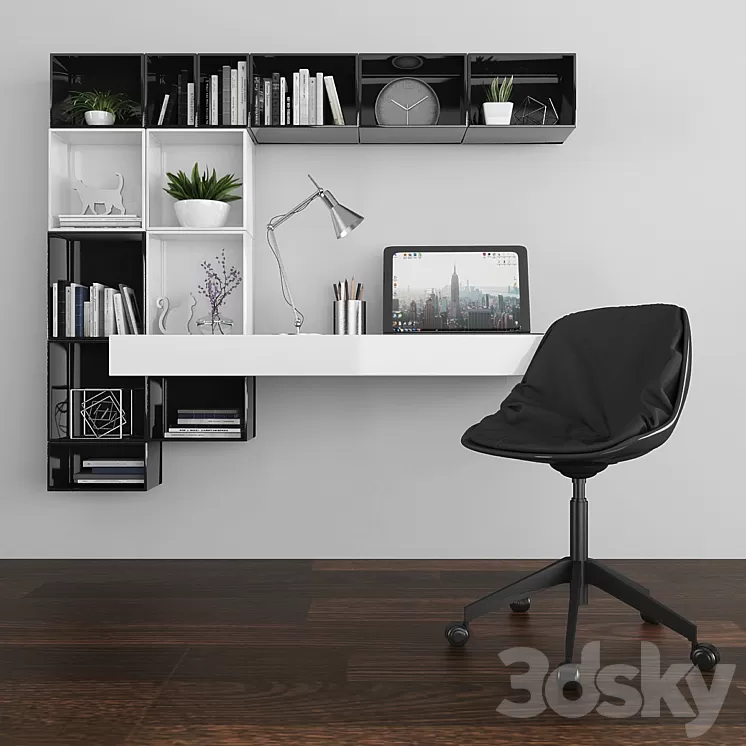 Workplace set 099 3D Model
