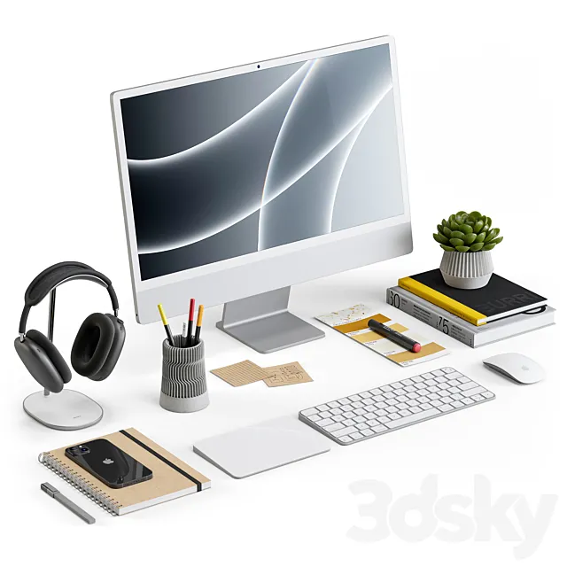 Workplace Set 2 3D Model