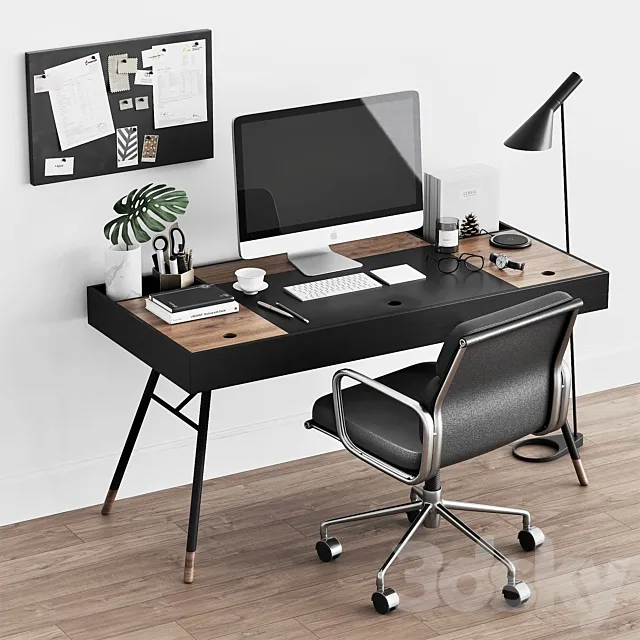 Workplace set WT 01 3DModel