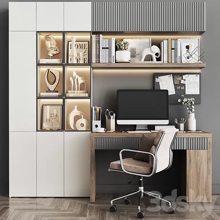 Workplace set WT 04 3D Model Workplace set WT 04 3D Model