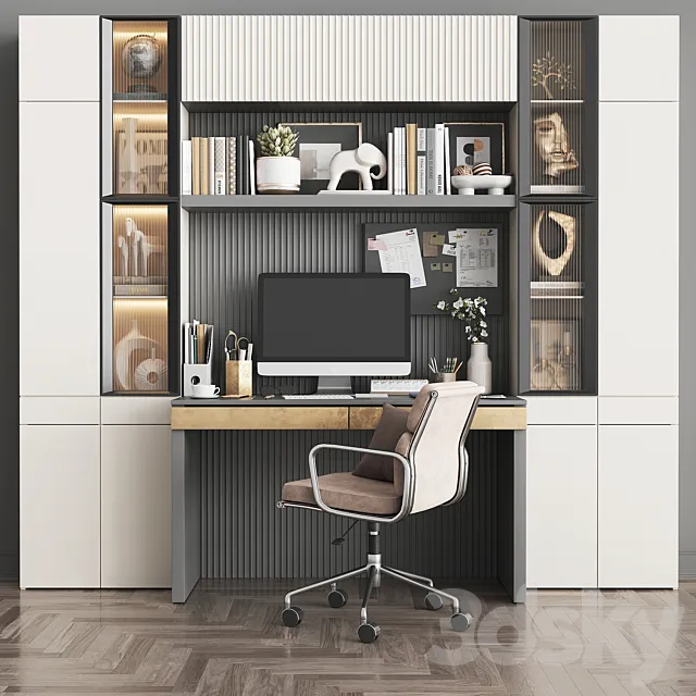 Workplace set WT 08 3D Model