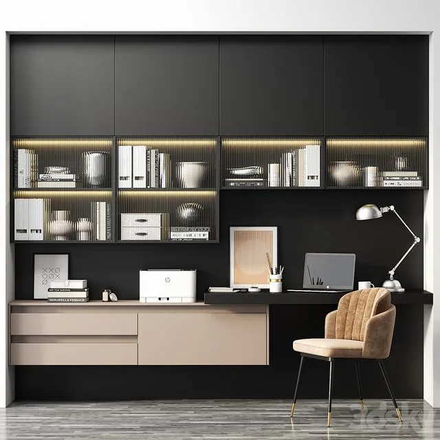 Workplace VERSO by Mobenia 3D Model Workplace VERSO by Mobenia 3D Model