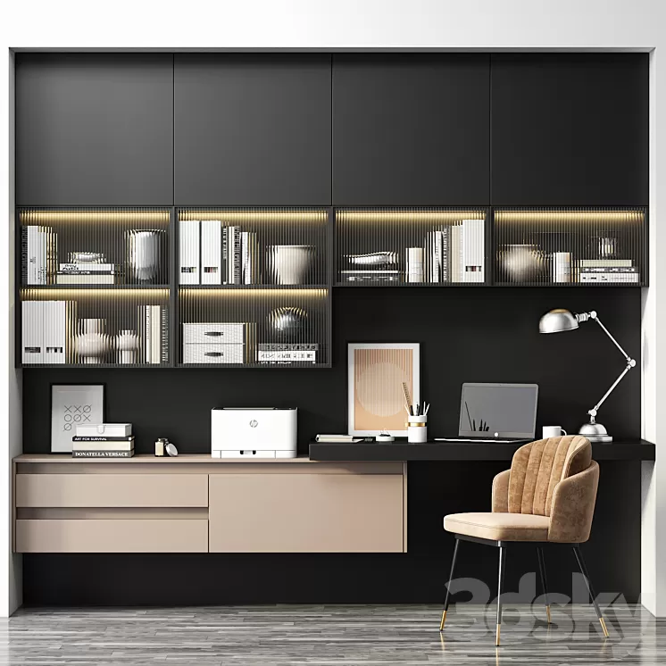 Workplace VERSO by Mobenia 3D Model Free Download