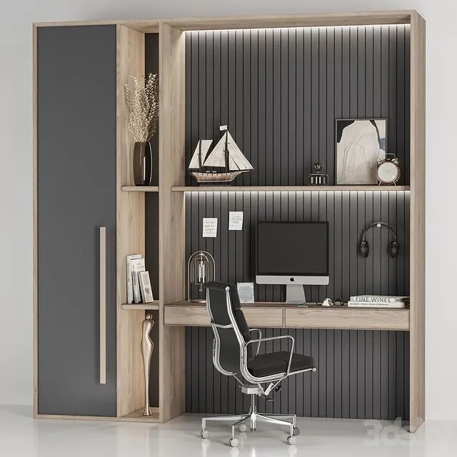 Workplace02 3D Model Workplace02 3D Model