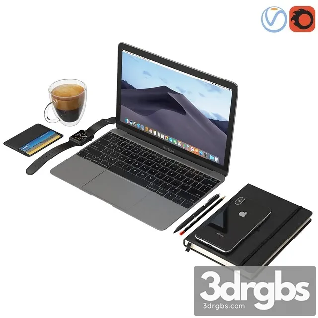 Workspace Black 3D Model Download