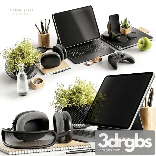 Workspace green apple