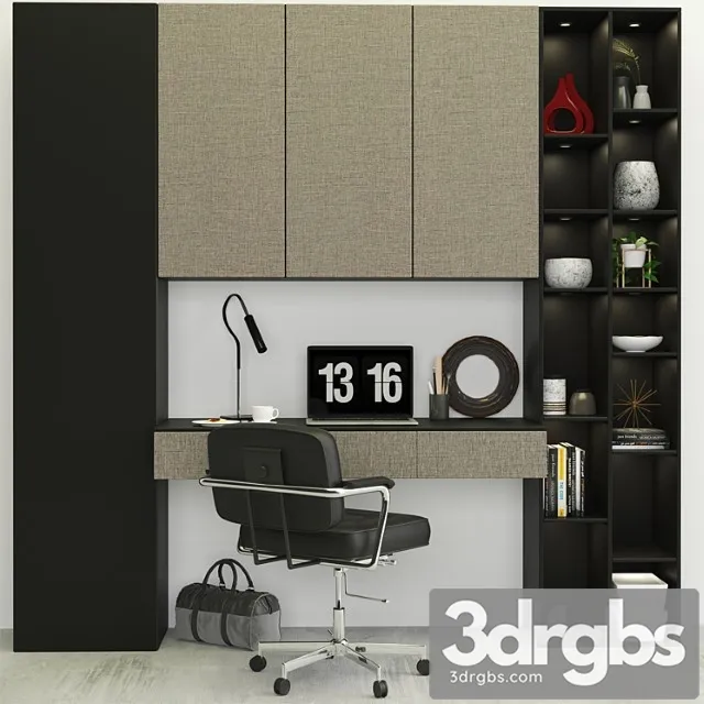 Workspace Set01 2 3D Model Download