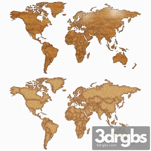 World map 3D Model Download