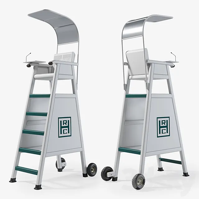 World Tournament Umpire Chair 3D Model World Tournament Umpire Chair 3D Model