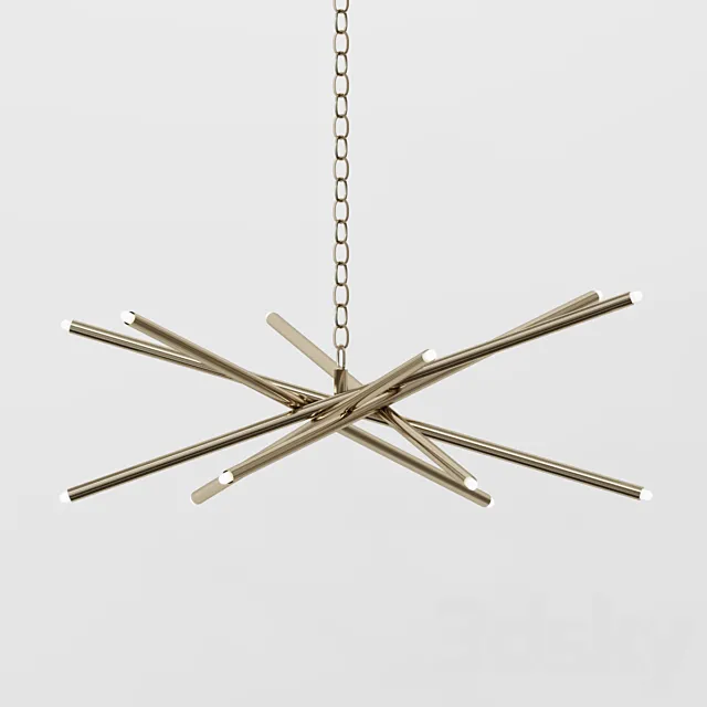 Worlds Away Luisa Chandelier – Brass 3D Model Worlds Away Luisa Chandelier – Brass 3D Model