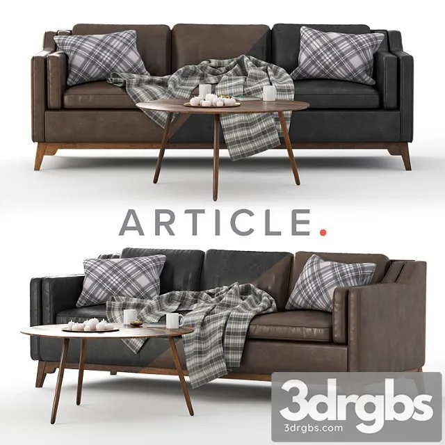 Worthington sofa & coffe table amoeba 2 3D Model Download Worthington sofa & coffe table amoeba 2 3D Model Download