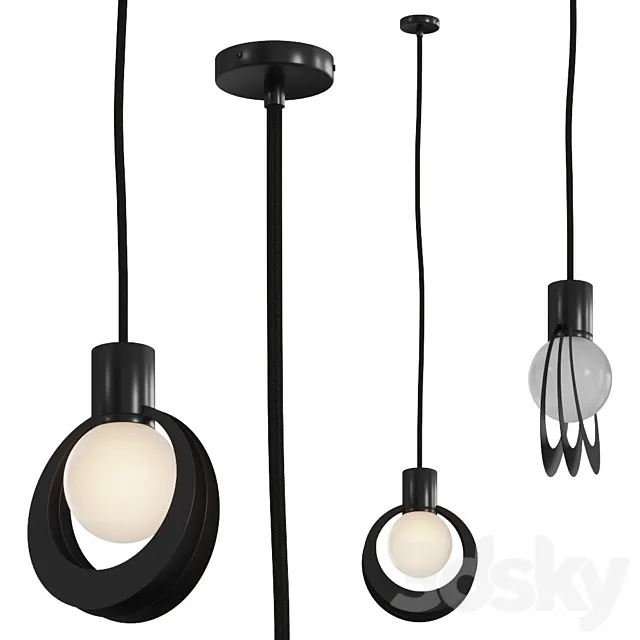 Woud – Lunar pendant lamp 3D Model