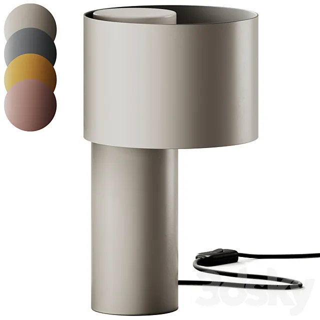 Woud Tangent Table Lamp 3D Model