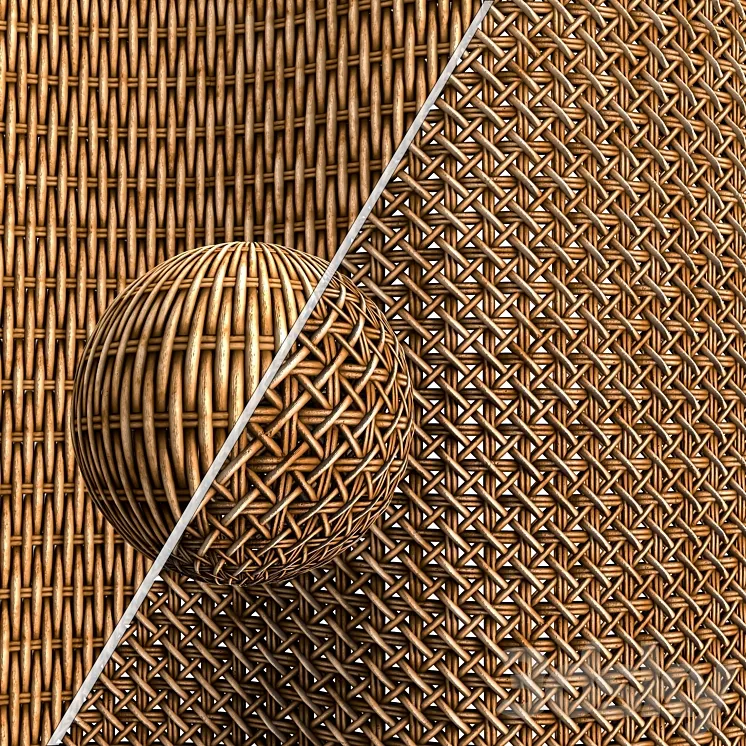 Woven bamboo & rattan cane material -vol.02 3D Model Free Download Woven bamboo & rattan cane material -vol.02 3D Model Free Download