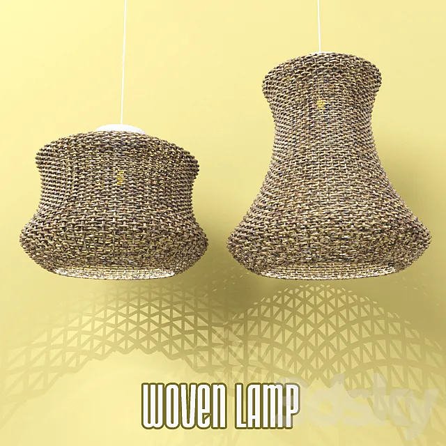 Woven lamp 3D Model Woven lamp 3D Model