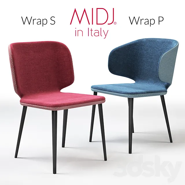 Wrap S _ P _ MIDJ in Italy 3D Model