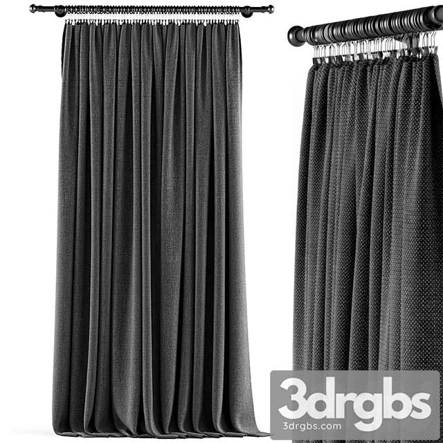 Wrinkle Curtain 3D Model Download