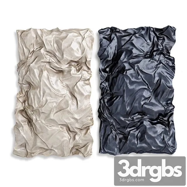 Wrinkled Metal Wall Art 3D Model Download