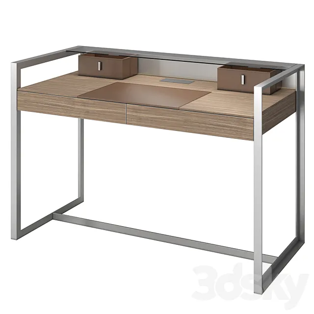 Writing desk Rialto by Rimadesio 3D Model