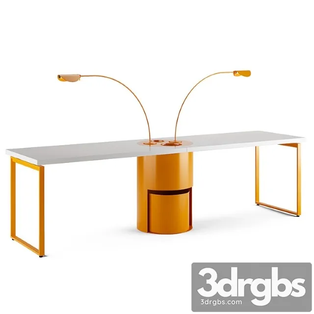 Writing desk zalf boog_1 2 3D Model Download