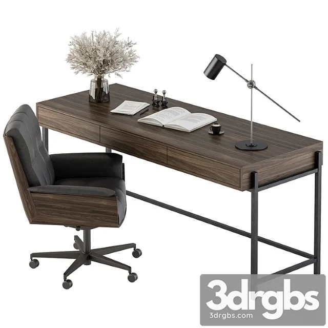 Writing Table Office Furniture 422 3D Model Download