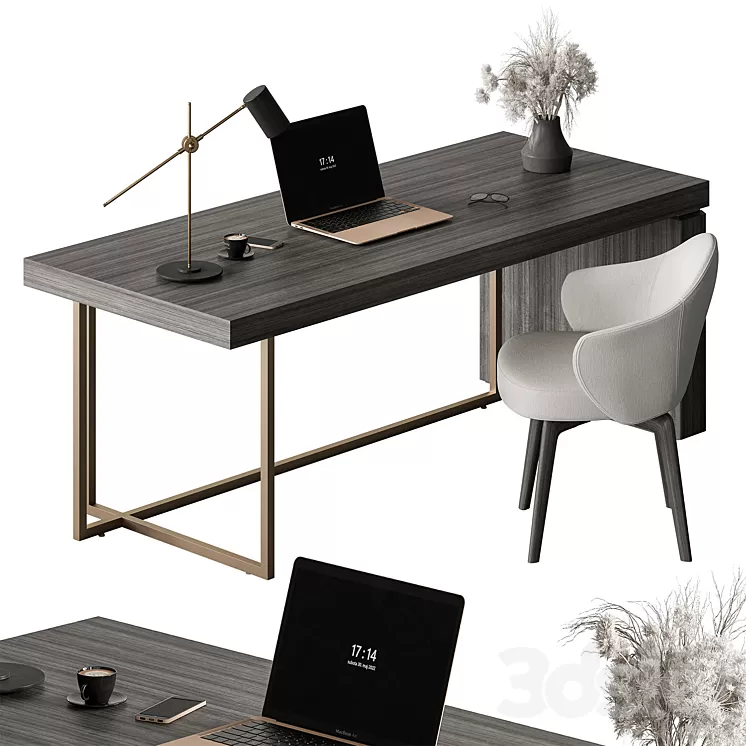 Writing Table – Office Furniture 448 3D Model Free Download