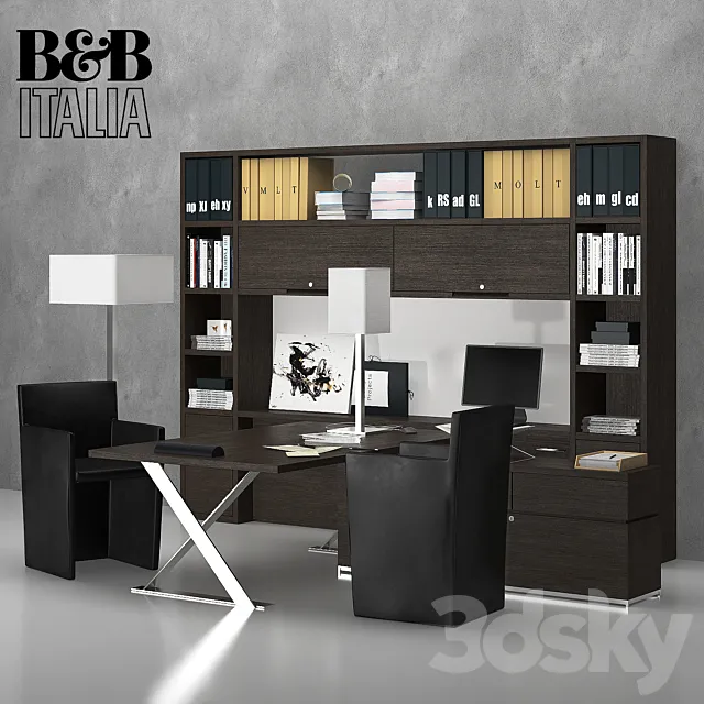 Writing_desk_AC_EXECUTIVE_B & B_Italia 3D Model