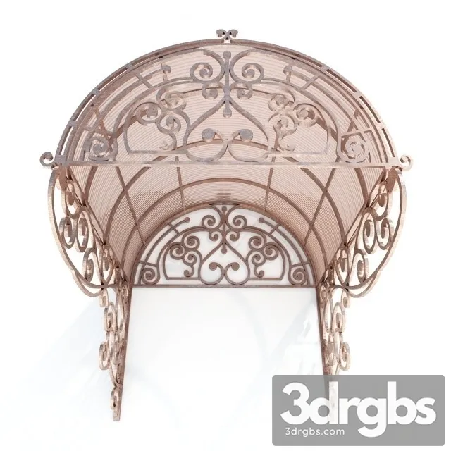 Wrought Iron Awning 2 3D Model Download Wrought Iron Awning 2 3D Model Download