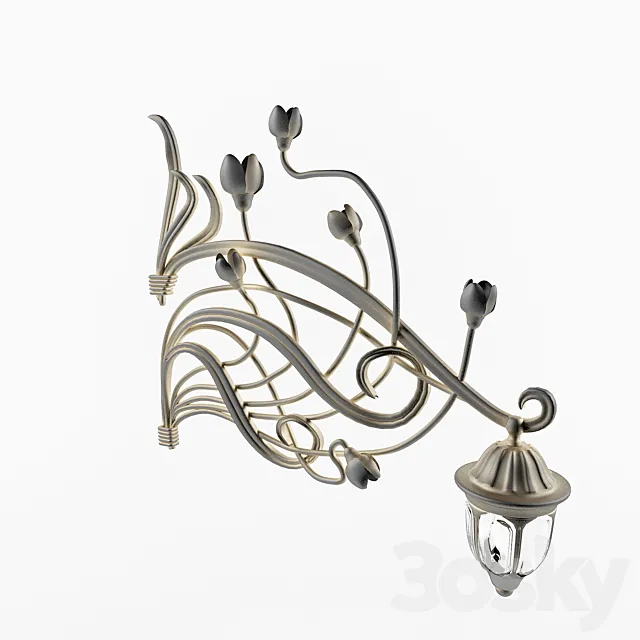 Wrought-iron lamp 3D Model