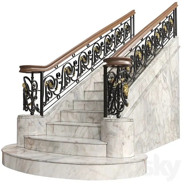 Wrought iron railing Art. 72 Free Download