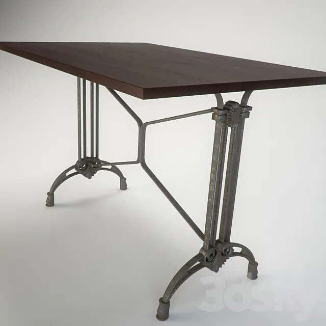 Wrought-iron table 3D Model