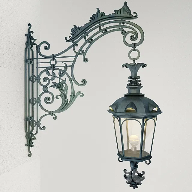 Wrought iron Wall Lamp 3DModel