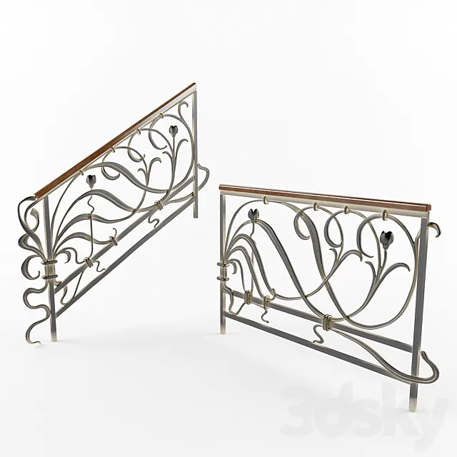 Wrought railing 3DModel