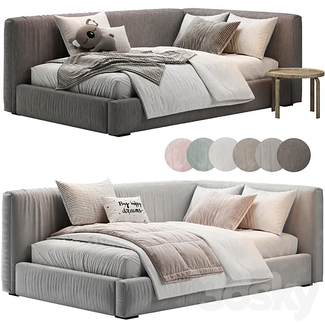WS Pula Corner Bed 3D Model WS Pula Corner Bed 3D Model