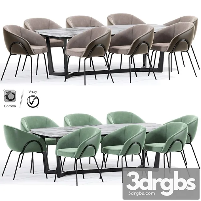 Xander dining chair table