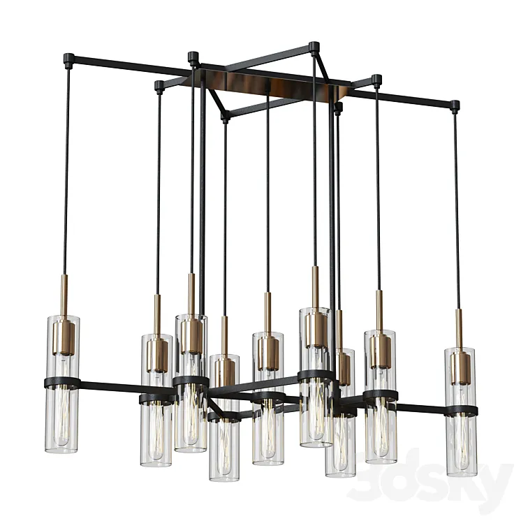 xavier chandelier Troy Lighting 3D Model Free Download