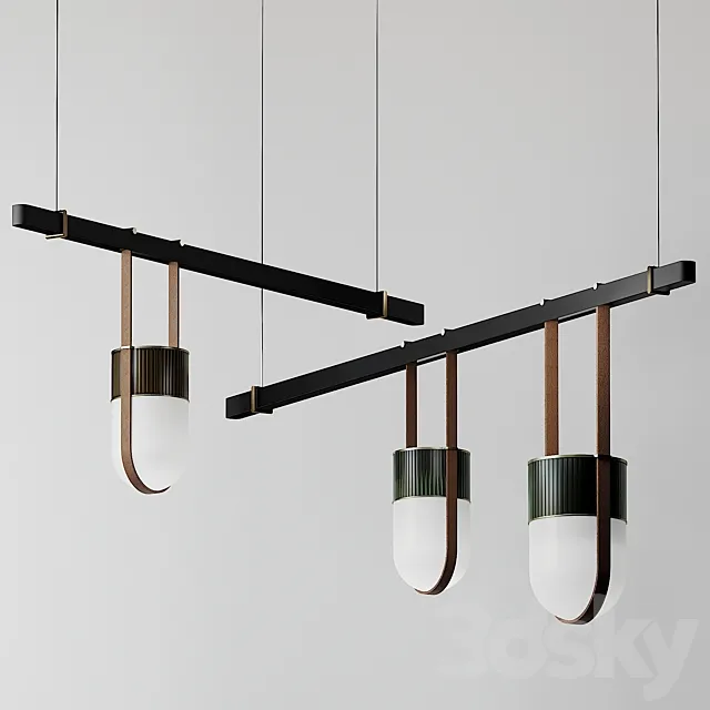 Xi Pendant Lamp Poltrona Frau 3D Model